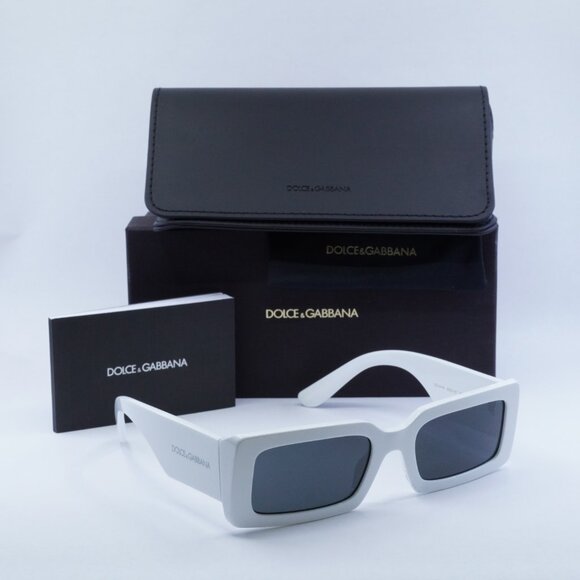 🕶️ New Dolce & Gabbana DG4416 303487 Sunglasses -White Frame, Dark Grey Lenses - Picture 11 of 11